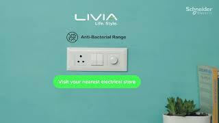 Livia Antibacterial switches by Schneider Electric