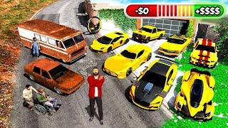 Collecting HOMELESS to RICHEST CARS in GTA 5!