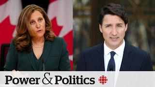 Trudeau questioned if he wants to replace Freeland as finance minister | Power & Politics