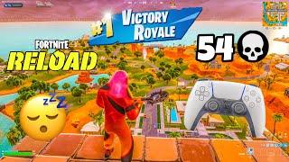 PS5 Controller ASMR  Fortnite Ranked RELOAD 54 Kills Gameplay Wins (120FPS)