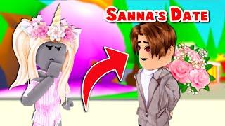 I Helped Sanna SAVE Her DATE In Adopt Me! (Roblox)