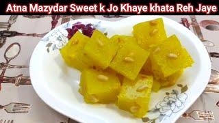 Bombay halwa recipe | How To Make Sweet at home | Corn flour sweet recipes | Cham Cham Halwa recipe