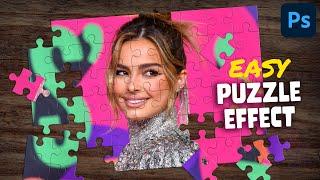 How To Make a Puzzle from a Photo | Photoshop Tutorial - Jigsaw Puzzle Effect