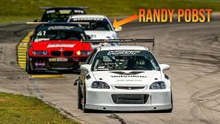 Racing my civic on slicks!
