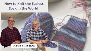 How to Knit the Easiest Sock in the World 2.0 | Step-by-Step Tutorial for Beginners - ARNE & CARLOS