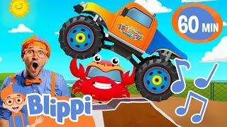 Monster Truck Song! | 1 Hour of BLIPPI Music | Educational Songs For Kids