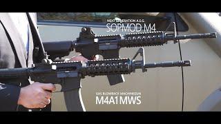 Tokyo Marui NGRS SOPMOD M4 AEG vs M4A1 MWS GBB