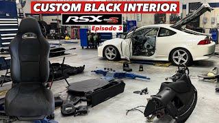 Custom Black Interior Transformation // 2006 Acura RSX Type-S DC5 Build  (Ep 3)