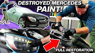 How To Polish and Ceramic Coat A Dirty Mercedes SL - Interior & Exterior Car Detailing
