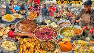 Chandighar Ka Super Viral Nashta At Rs.39/- | Bhature chole Rajma & Kadi Chawal | Street Food India