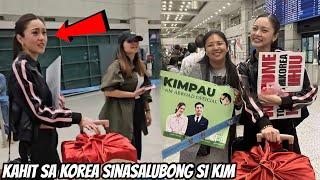 Kim Chiu ARRIVAL IN KOREA, Kim HALOS MAIYAK SA PAGSALUBONG SA KANYA NG KIMPAU FANS