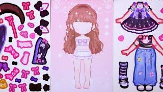 [Sticker Play] 소녀 캐릭터들을 옷과 악세사리 드레스업 스티커로 꾸미기| Decorate Pretty Girls with Dress-Up  Stickers