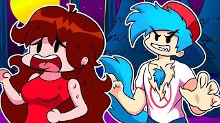 BOYFRIEND TURNS INTO A WEREWOLF?! Friday Night Funkin' Logic | Cartoon Animation