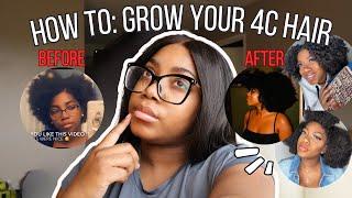 HOW TO: GROW YOUR 4C/4B HAIR