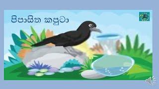 Thirsty Crow. Story in English and Sinhala for Kids. DM's Story World.