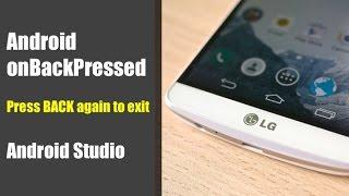 Quick Tutorial on Android onBackPressed – Press BACK again to exit (Android Studio)
