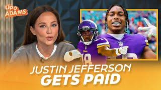 Kay Adams Reacts to Vikings signing WR Justin Jefferson to Four-Year $140 Million Contract Extension