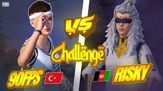 The most awaited challenge | RISKY vs 90FPS ,do I have chance ? | PUBG MOBILE