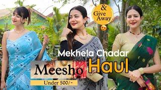 Meesho Mekhela Sador and Jewellery Haul Under 500/- | Rongali Bihu Special MEESHO HAUL |Giveaway