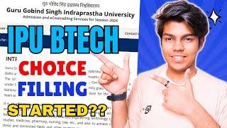 IPU BTech Counselling 2024 || Choice Filling Started??
