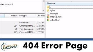 Create a Custom 404 Error Page for Your Site