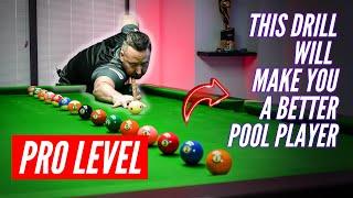 Pro level 8 Ball Pool Drill - Precision, Positioning & Pro-Level Control  #8ballpool #pooltutorials