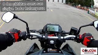 Kocaeli Gölcük motosiklet ehliyet sınav iç parkuru (A1-A2-A)
