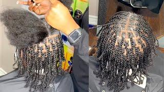 Starter locs With Two Strand Twist | Double Strand Twist for Men | Protective Style for Men
