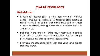 (MedRiset) Kuantitatif, Validitas dan Reliabilitas penelitian Kuantitatif_ Prof. Dr. Dyah Wulan