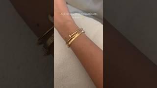 cartier small juste in clou bracelet unboxing 🫶 #cartier #justeunclou #lovebracelet #JUC