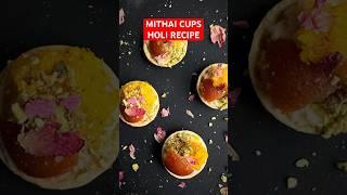 MITHAI CUPS - make these for your Holi celebrations! Super easy! Recipe in comments.