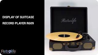 Retrolife  Record Player R609 Suitcase Portable for beginners