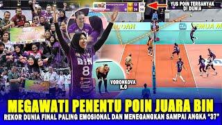 TEMBUS SEJARAH POIN FINAL DUNIA "37" POIN !! Megawati Sukses Bawa Jakarta BIN Juara Proliga Putaran1