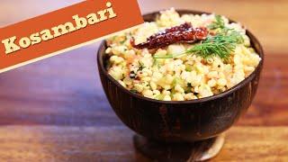 Kosambari | Quick & Healthy Vegetarian Salad Recipe | Divine Taste With Anushruti