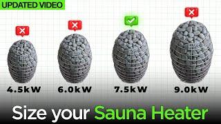 How To Size Your Sauna Heater Correctly UPDATED VIDEO