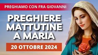 Le Preghiere Mattutine a Maria del 20 Ottobre 2024 - XXIX Domenica del Tempo Ordinario