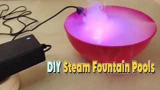 Create a Pond at Home with a Mist Maker Fogger LED Lights DIY