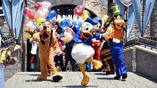 Disneyland 62nd Birthday Celebration w/62 Characters - Many Rare, FULL POV Castle & Town Square