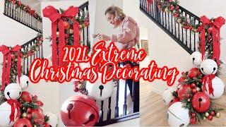 2024 EXTREME CHRISTMAS DECORATING // STAIRCASE // MAKE DINNER WITH ME: CHILI SANDWICH