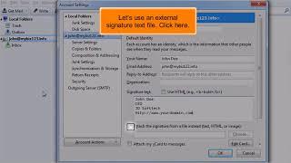 How To Set Up A Signature In Thunderbird | ACTWD Knowledge Base