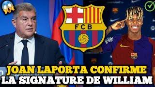 URGENT! DERNIERES MINUTES! RETOURNEMENT DE SITUATION LAPORTA VA SIGNER NICO WILLIAMS