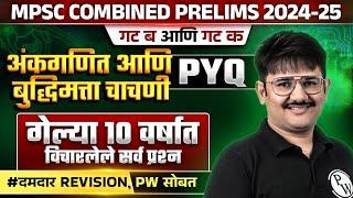 MPSC Combine Math and Reasoning PYQ Analysis | MPSC Combine 2024 अंकगणित आणि बुद्धिमत्ता चाचणी PYQ