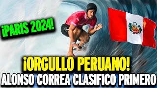 ¡Vamos Perú! Alonso Correa ganó de manera aplastante y clasificó a la 3ra ronda del surf París 2024