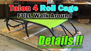 Full walk around. ABF Honda Talon 4 seat Roll Cage.