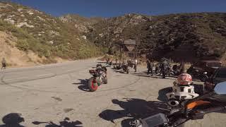 Azusa Canyon CRASH! Biker LOWSIDES into bikes