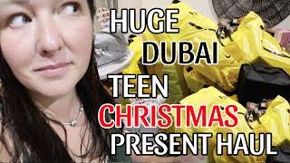 HUGE DUBAI TEEN CHRISTMAS PRESENT HAUL!  & OUR OWN PRIVATE WATERPARK 