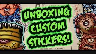 Unboxing My Custom Stickers!