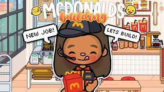 Building a MCDONALDS In Toca World!  || with voice  || Toca Life World 