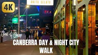 THE ONLY Day and Night Autumn CITY WALK CANBERRA AUSTRALIA | 4K With Captions