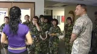 Korean Forces Network coverage of 8th Fighter Wing Children's Visit